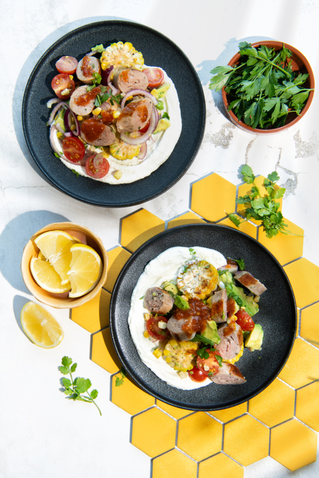 Warm Grilled Corn Salad